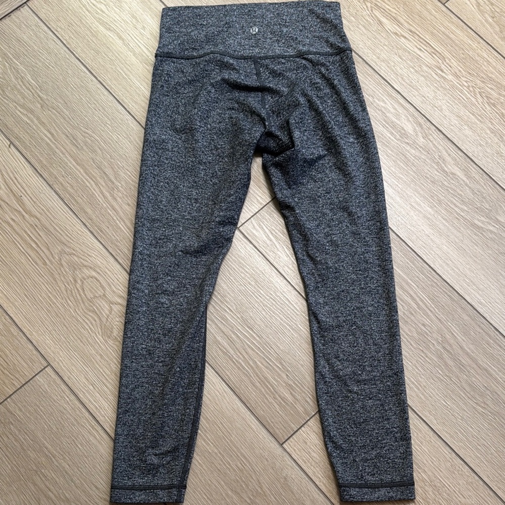 Lululemon Heather Gray Leggings Size 6|Running Athletic Sporty